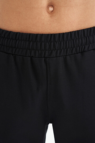 Tommylife Wholesale Black Pocketed Standard Fit Men's Sweatpants - 84967 - Thumbnail