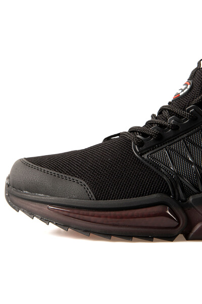 Tommylife Wholesale Black - Red Men's Sneakers - 89108 - Thumbnail
