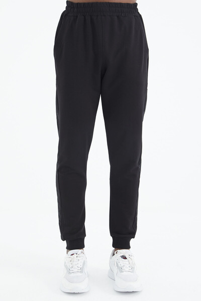 Tommylife Wholesale Black Seth Jogger Men's Sweatpants - 82117 - Thumbnail
