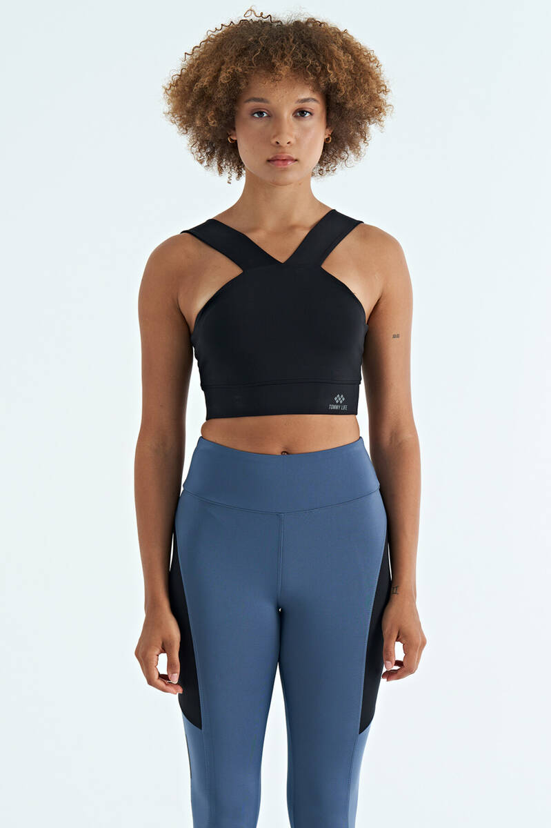 TOMMYLIFE - Tommylife Wholesale Black Slim Fit Women's Bustier - 97259