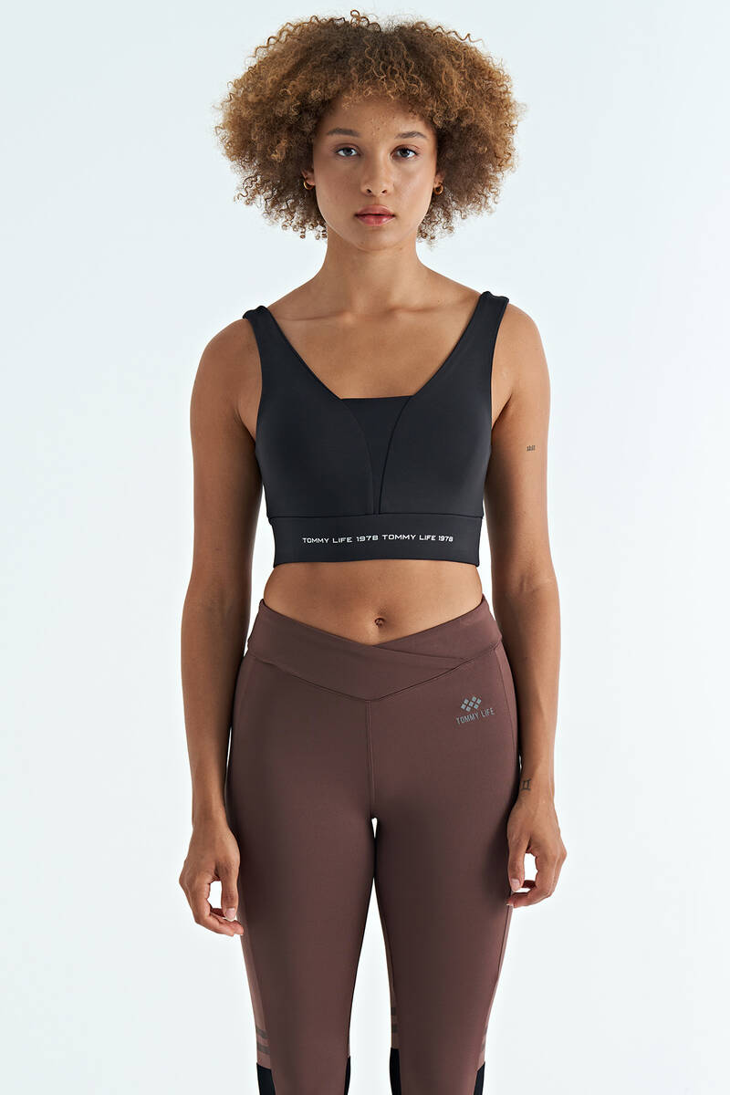 TOMMYLIFE - Tommylife Wholesale Black Slim Fit Women's Bustier - 97271