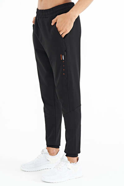 Tommylife Wholesale Black Standard Fit Men's Jogger Sweatpants - 84960 - Thumbnail