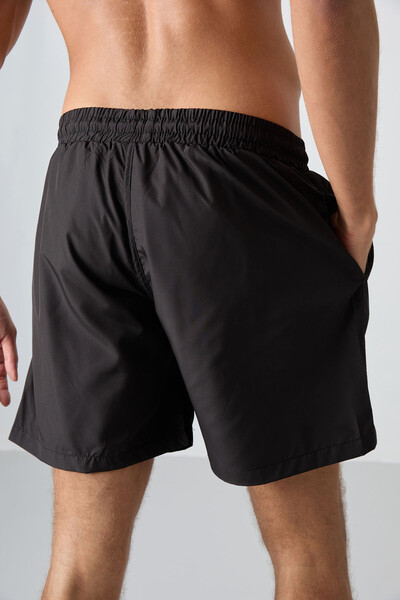 Tommylife Wholesale Black Standard Fit Men's Swim Shorts - 81237 - Thumbnail