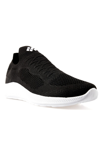 Tommylife Wholesale Black - White High Platform Men's Sneakers - 89120 - Thumbnail