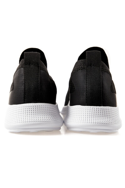 Tommylife Wholesale Black - White High Platform Men's Sneakers - 89120 - Thumbnail