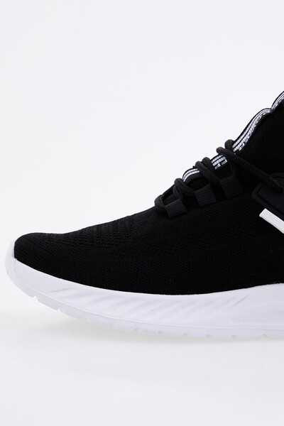 Tommylife Wholesale Black - White Men's Sneakers - 89100 - Thumbnail