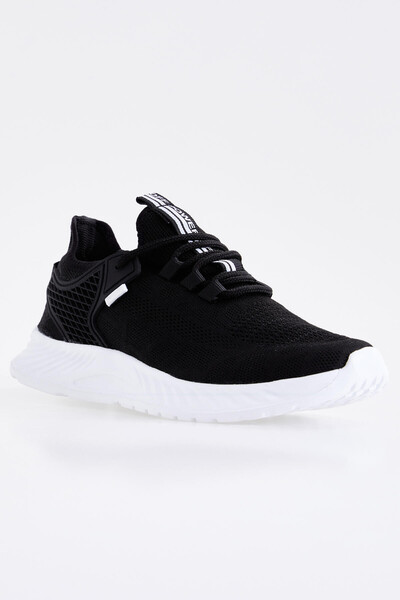 Tommylife Wholesale Black - White Men's Sneakers - 89100 - Thumbnail