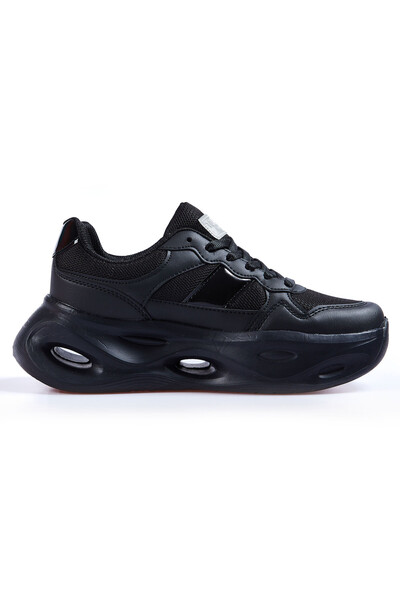 Tommylife Wholesale Black Women's Sneakers - 89106 - Thumbnail