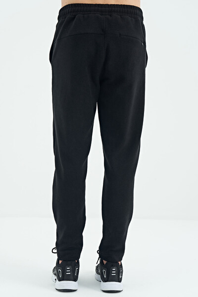 Tommylife Wholesale Blaine Standard Fit Men's Fleece Sweatpants 82108 Black - Thumbnail