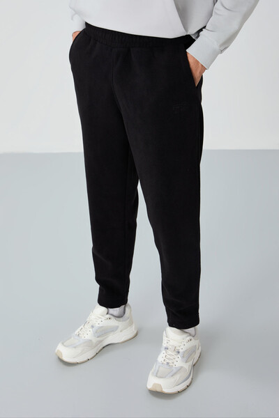 Tommylife Wholesale Blaine Standard Fit Men's Fleece Sweatpants 82108 Black - Thumbnail