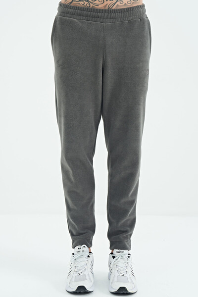 Tommylife Wholesale Blaine Standard Fit Men's Fleece Sweatpants 82108 Dark Gray - Thumbnail