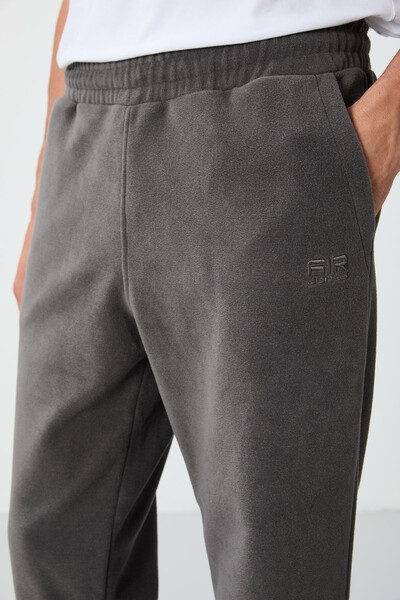 Tommylife Wholesale Blaine Standard Fit Men's Fleece Sweatpants 82108 Dark Gray - Thumbnail