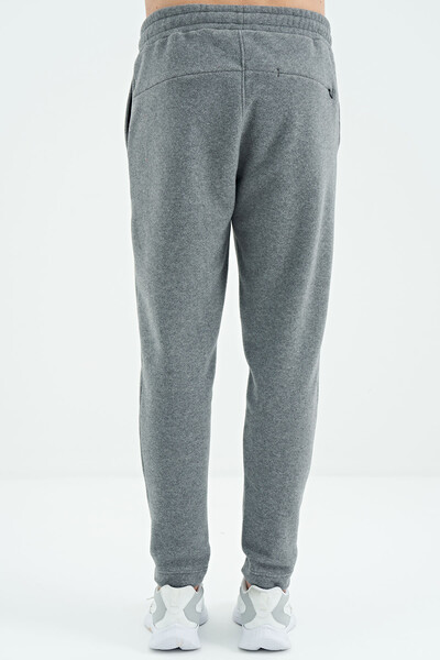 Tommylife Wholesale Blaine Standard Fit Men's Fleece Sweatpants 82108 Gray Melange - Thumbnail