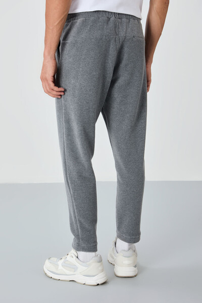 Tommylife Wholesale Blaine Standard Fit Men's Fleece Sweatpants 82108 Gray Melange - Thumbnail