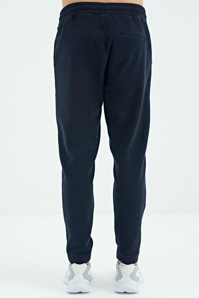 Tommylife Wholesale Blaine Standard Fit Men's Fleece Sweatpants 82108 Navy Blue - Thumbnail