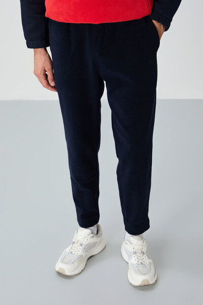 Tommylife Wholesale Blaine Standard Fit Men's Fleece Sweatpants 82108 Navy Blue - Thumbnail