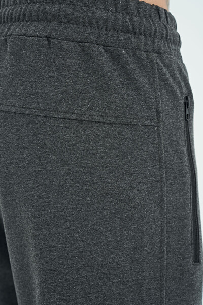 Tommylife Wholesale Boyce Standard Fit Classic Leg Men's Sweatpants 84954 Anthracite Melange - Thumbnail