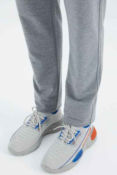 Tommylife Wholesale Boyce Standard Fit Classic Leg Men's Sweatpants 84954 Gray Melange - Thumbnail