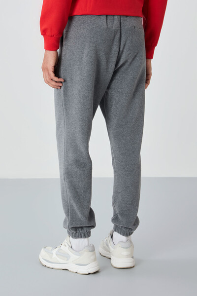 Tommylife Wholesale Bret Standard Fit Men's Fleece Sweatpants 82107 Gray Melange - Thumbnail