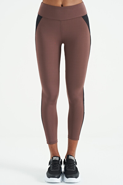 Tommylife Wholesale Brown Slim Fit Women's Leggings - 94636 - Thumbnail