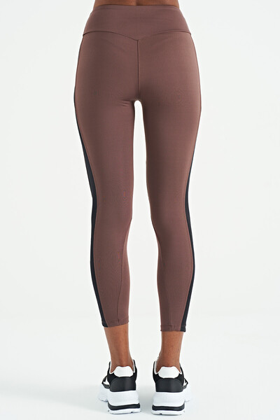 Tommylife Wholesale Brown Slim Fit Women's Leggings - 94636 - Thumbnail