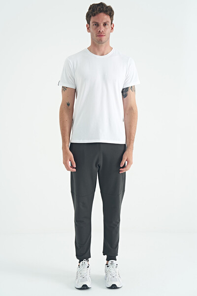 Tommylife Wholesale Calvin White Basic Men's T-Shirt - 88245 - Thumbnail