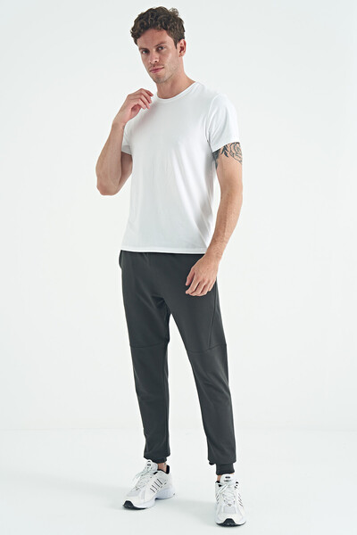 Tommylife Wholesale Calvin White Basic Men's T-Shirt - 88245 - Thumbnail