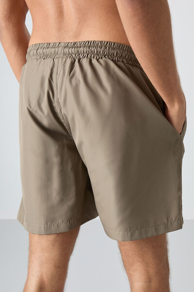 Tommylife Wholesale Camel Standard Fit Men's Swim Shorts - 81237 - Thumbnail