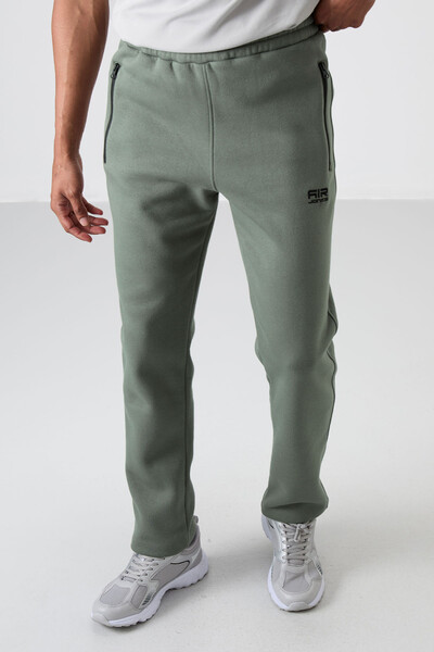 Tommylife Wholesale Carlo Standard Fit Men's Sweatpants 84942 Almond Green - Thumbnail