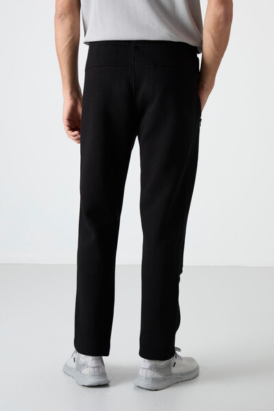 Tommylife Wholesale Carlo Standard Fit Men's Sweatpants 84942 Black - Thumbnail