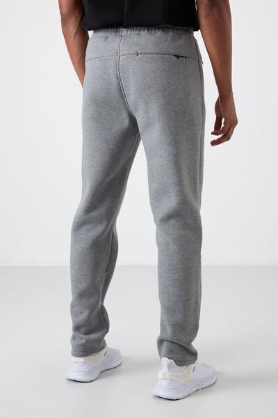 Tommylife Wholesale Carlo Standard Fit Men's Sweatpants 84942 Gray Melange - Thumbnail