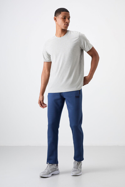 Tommylife Wholesale Carlo Standard Fit Men's Sweatpants 84942 Indigo - Thumbnail