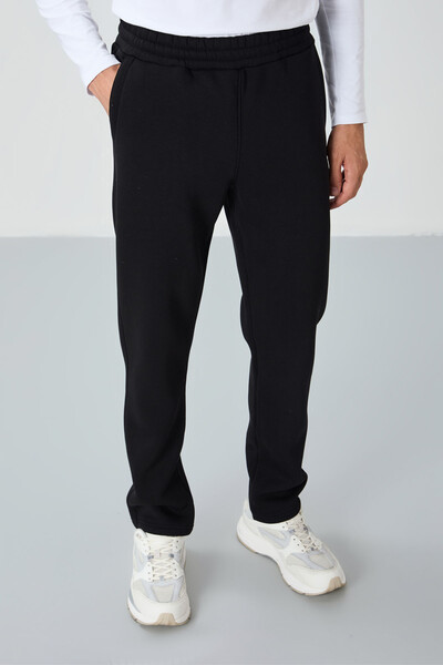 Tommylife Wholesale Colin Standard Fit Men's Sweatpants 84941 Black - Thumbnail