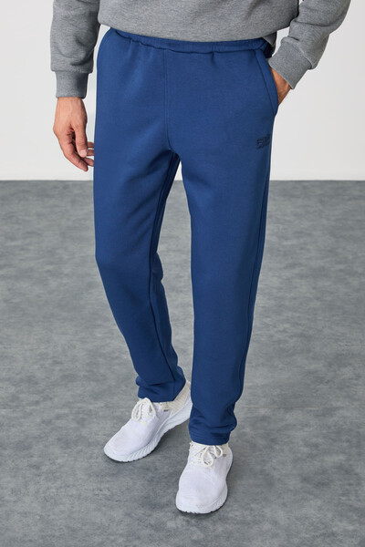 Tommylife Wholesale Colin Standard Fit Men's Sweatpants 84941 Indigo - Thumbnail