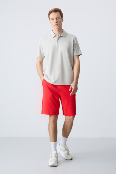 Tommylife Wholesale Comfort Fit Basic Men's Shorts 81275 Fiesta - Thumbnail