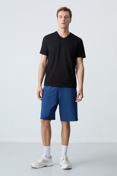 Tommylife Wholesale Comfort Fit Basic Men's Shorts 81275 Parliament - Thumbnail