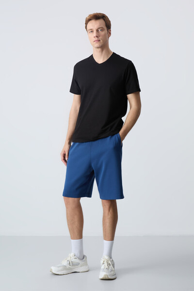 Tommylife Wholesale Comfort Fit Basic Men's Shorts 81275 Parliament - Thumbnail