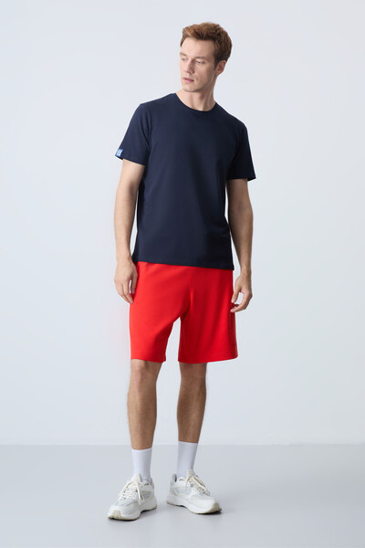 Tommylife Wholesale Comfort Fit Basic Men's Shorts 81276 Fiesta - Thumbnail