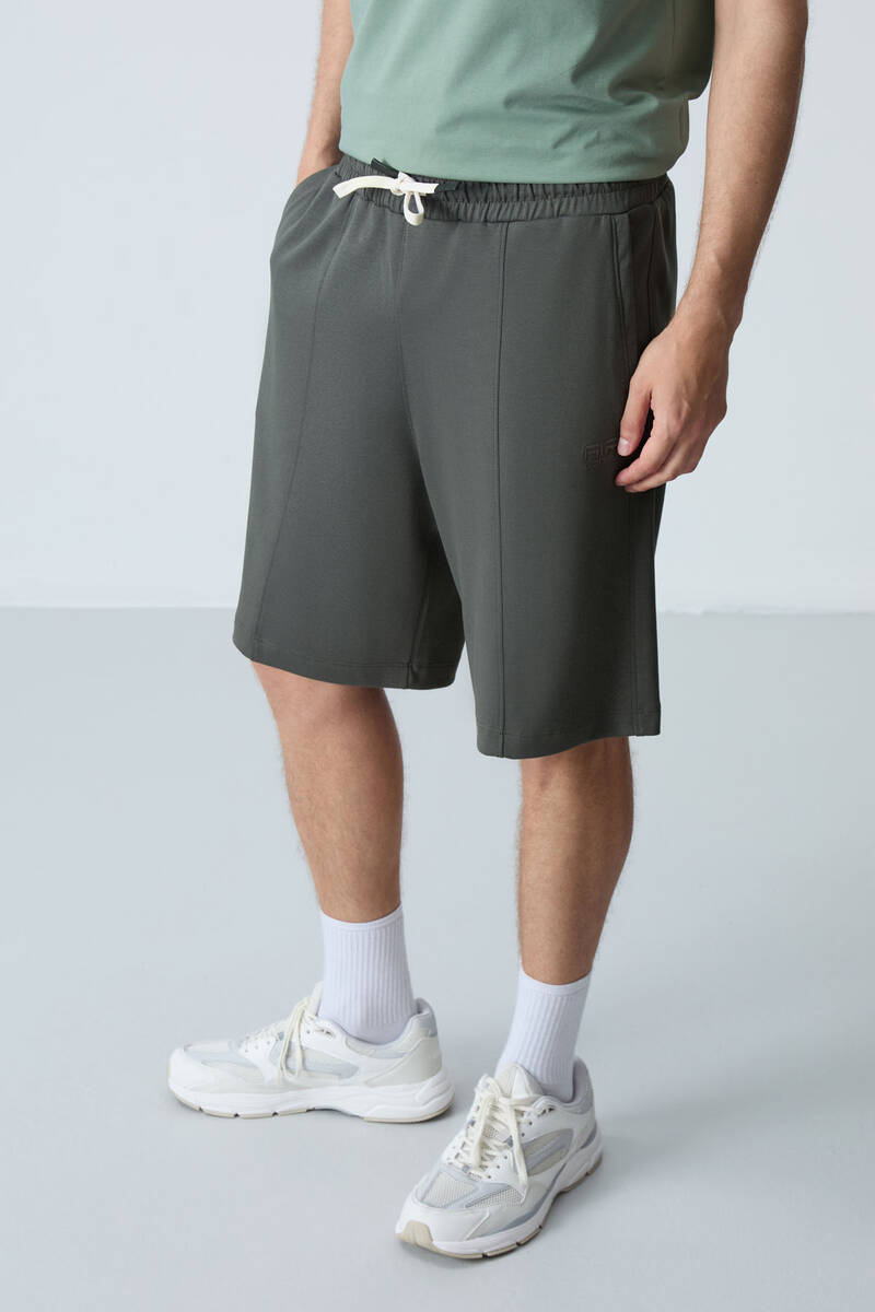 TommyLife - Tommylife Wholesale Comfort Fit Basic Men's Shorts 81277 Khaki