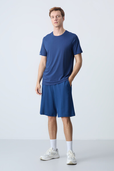 Tommylife Wholesale Comfort Fit Basic Men's Shorts 81277 Parliament - Thumbnail