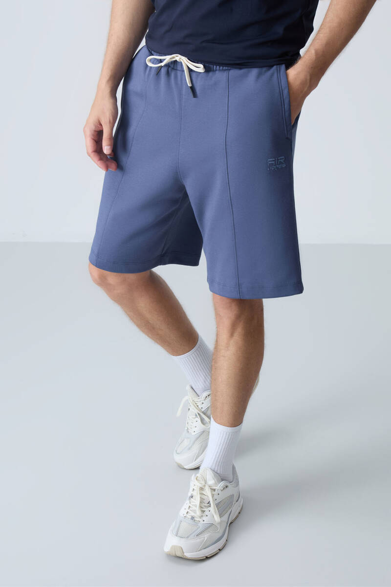 TommyLife - Tommylife Wholesale Comfort Fit Basic Men's Shorts 81277 Petrol