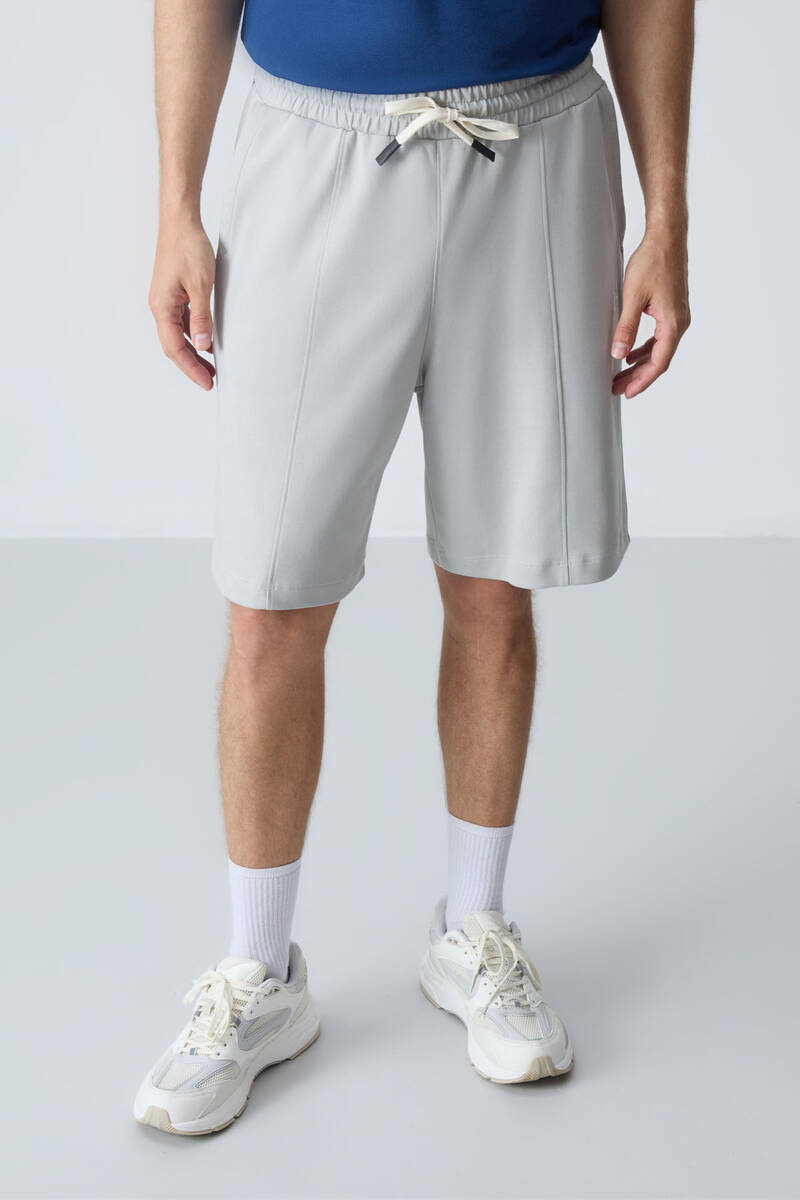 TommyLife - Tommylife Wholesale Comfort Fit Basic Men's Shorts 81277 Stone