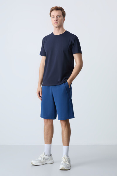 Tommylife Wholesale Comfort Fit Basic Men's Shorts 81278 Parliament - Thumbnail