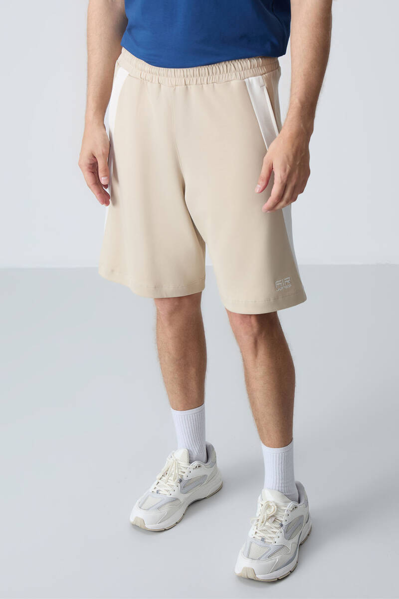 TommyLife - Tommylife Wholesale Comfort Fit Basic Men's Shorts 81280 Beige