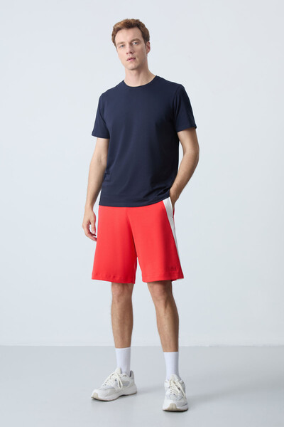 Tommylife Wholesale Comfort Fit Basic Men's Shorts 81280 Fiesta - Thumbnail