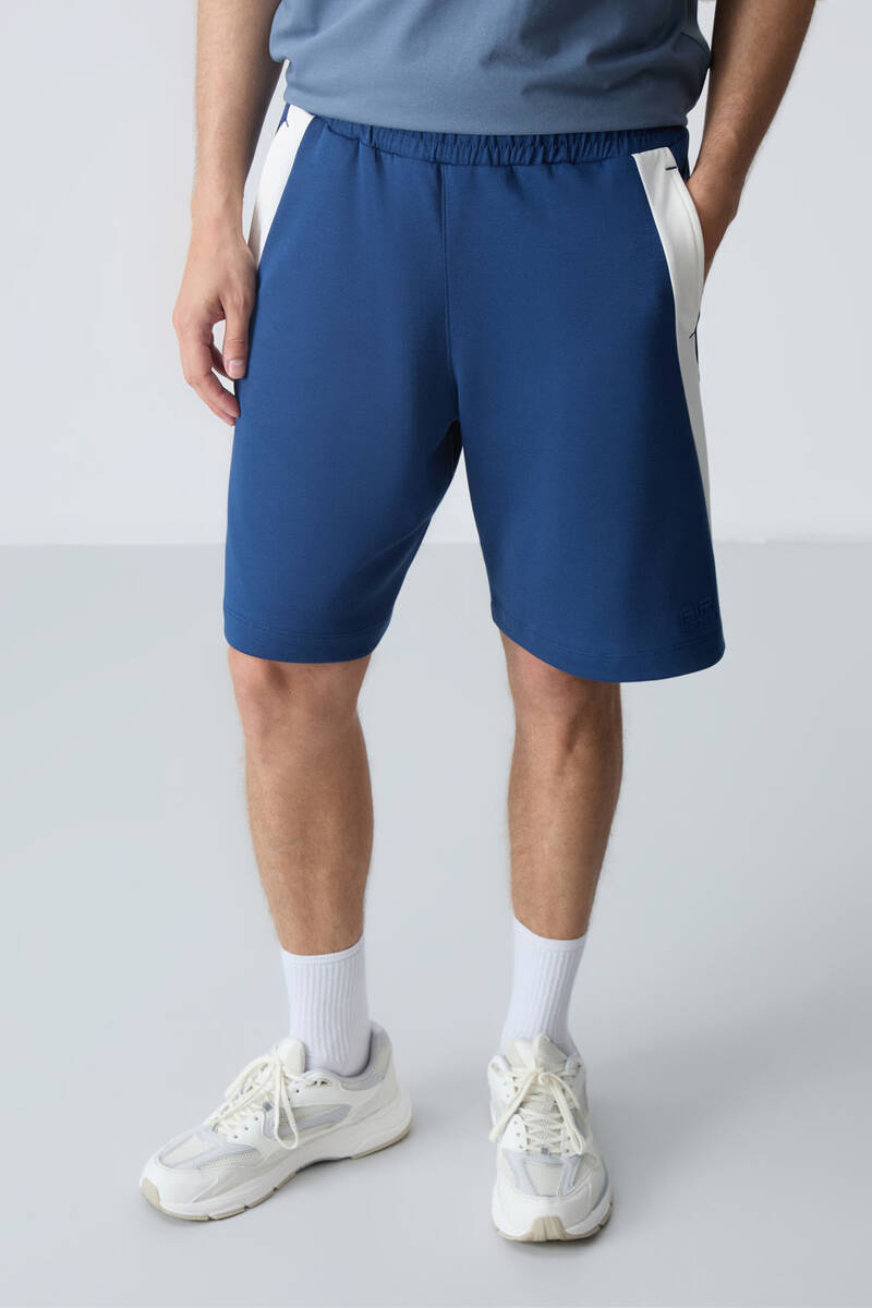 TommyLife - Tommylife Wholesale Comfort Fit Basic Men's Shorts 81280 Parliament