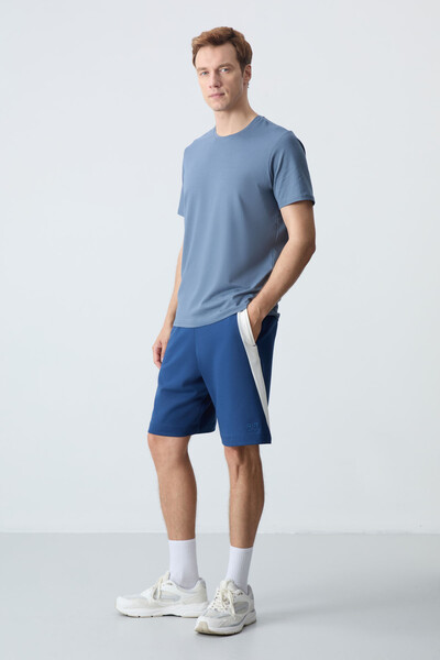 Tommylife Wholesale Comfort Fit Basic Men's Shorts 81280 Parliament - Thumbnail