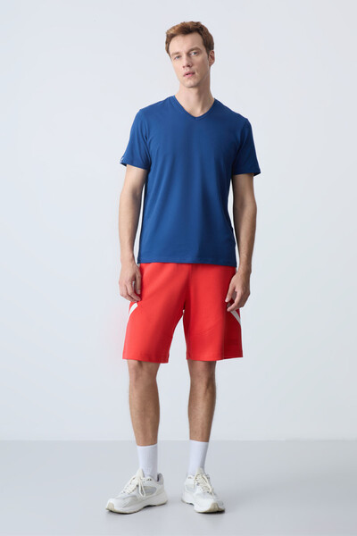 Tommylife Wholesale Comfort Fit Basic Men's Shorts 81281 Fiesta - Thumbnail