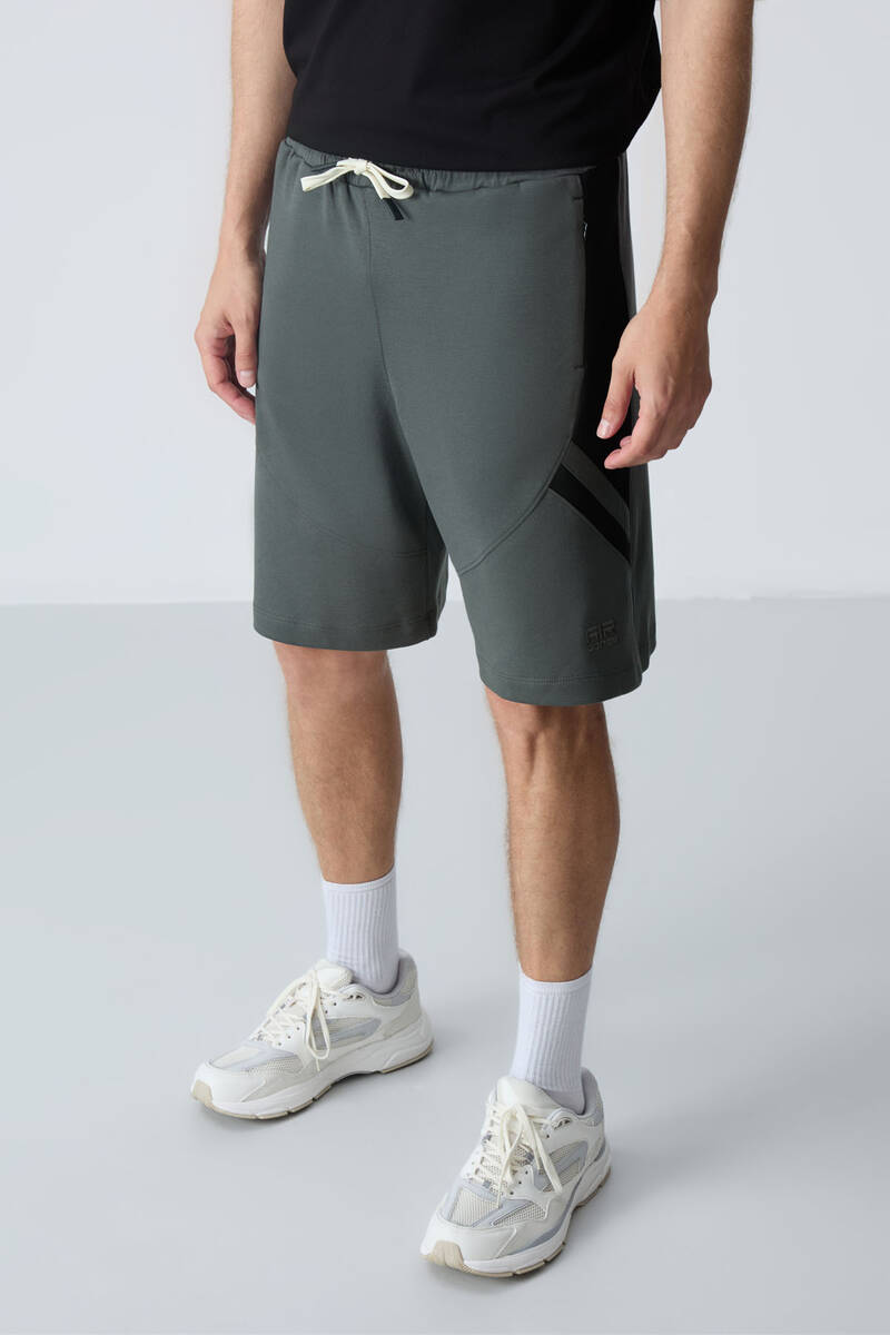 TommyLife - Tommylife Wholesale Comfort Fit Basic Men's Shorts 81281 Khaki