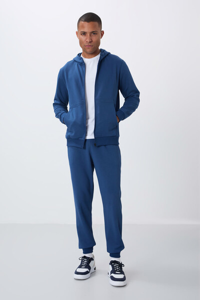 Tommylife Wholesale Comfort Fit Basic Men's Tracksuit Set 85262 Parliament - Thumbnail